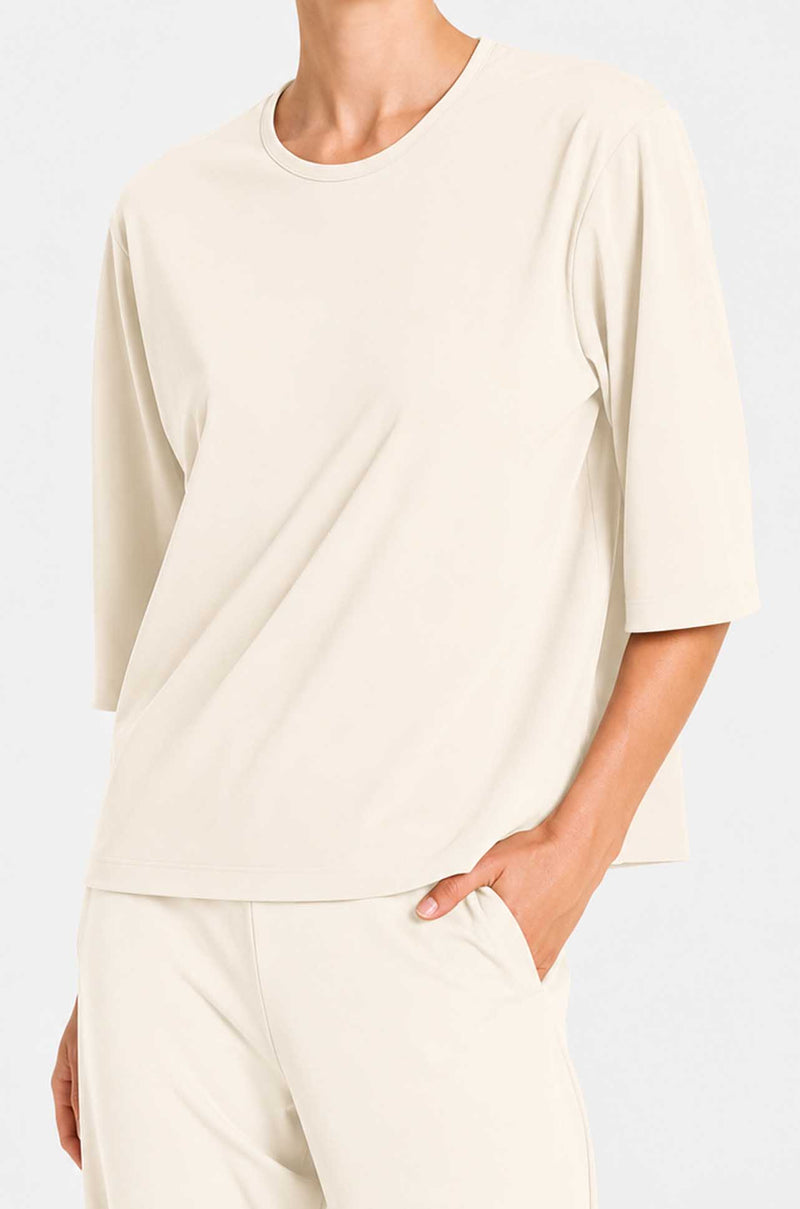 Mela Purdie - Plaza Crew Top in Powder Knit