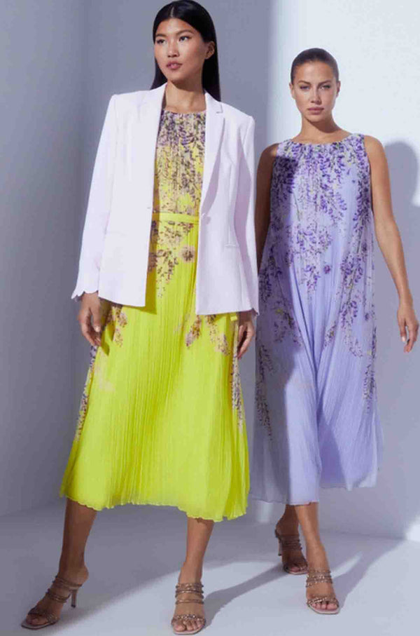 MARC CAIN PLEATED WHITE COTTON BLEND SKIRT