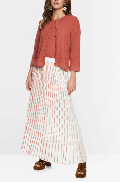 Marc Cain - Blazing Sun Maxi Skirt w/ Pleats