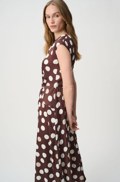 Joseph Ribkoff - Polka Dot Twist Waist Dress
