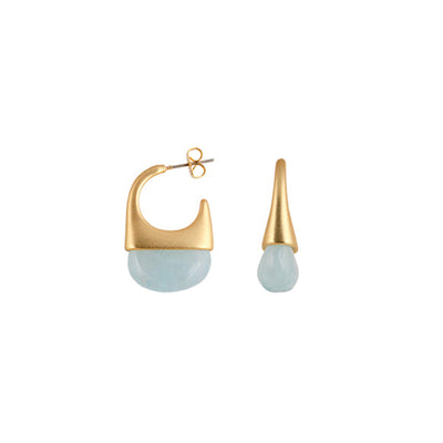 Zahar - Poppy Earrings in Blue