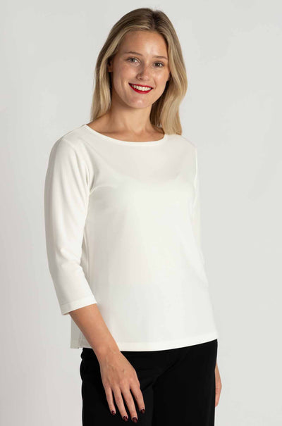 Mela Purdie - Powder Boat Neck in Powder Knit