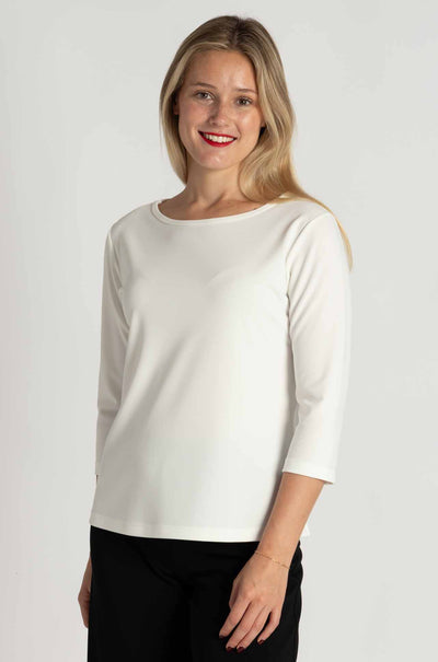 Mela Purdie - Powder Boat Neck in Powder Knit
