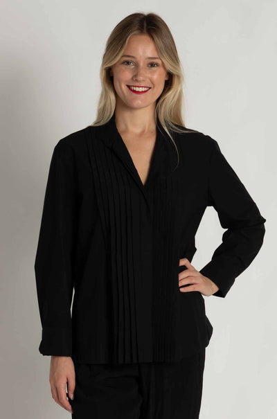 Mela Purdie - Powder Tux Shirt in Powder Weave