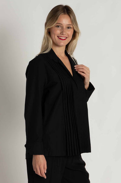 Mela Purdie - Powder Tux Shirt in Powder Weave