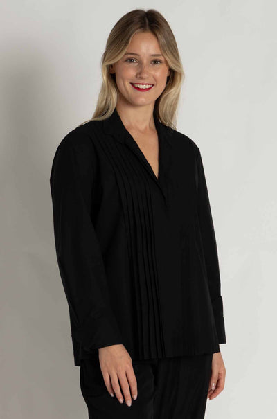 Mela Purdie - Powder Tux Shirt in Powder Weave