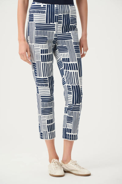 Joseph Ribkoff - Printed Mesh Hem Pants