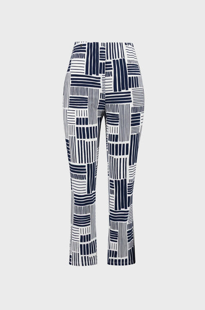Joseph Ribkoff - Printed Mesh Hem Pants