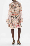 Camilla - Rose Garden Revolution A-Line Gathered Panel Dress with Lace