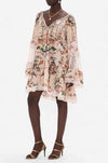 Camilla - Rose Garden Revolution A-Line Gathered Panel Dress with Lace