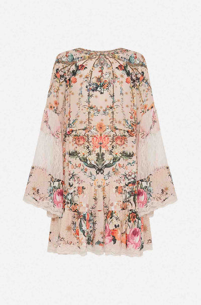 Camilla - Rose Garden Revolution A-Line Gathered Panel Dress with Lace