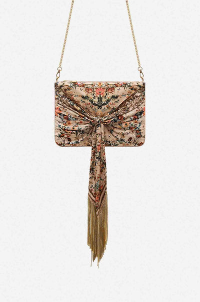 Camilla - Rose Garden Revolution Fringe Tie Scarf Clutch