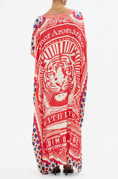 Camilla - Rinse and Roar Round Neck Kaftan