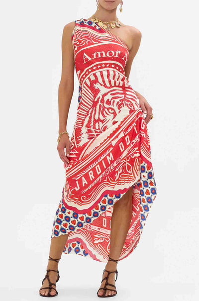 Camilla - Rinse and Roar Round Neck Kaftan