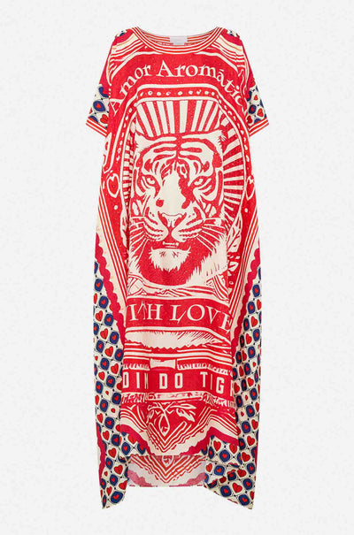 Camilla - Rinse and Roar Round Neck Kaftan
