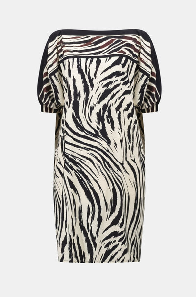 Joseph Ribkoff - Recycled Woven Animal Print Straight Dress