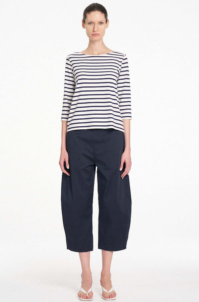 Mela Purdie - Crop Barrel Pant in Cotton Panama