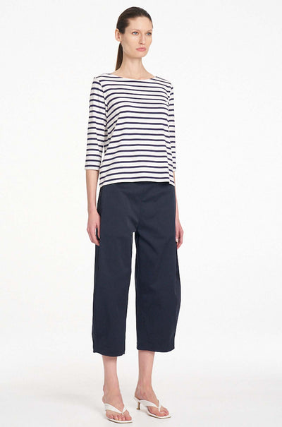 Mela Purdie - Crop Barrel Pant in Cotton Panama