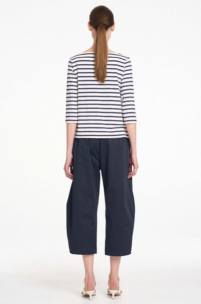 Mela Purdie - Crop Barrel Pant in Cotton Panama
