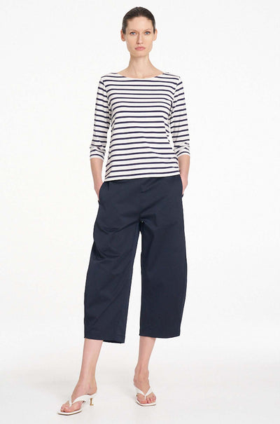 Mela Purdie - Relaxed Boat Neck in Banner Stripe
