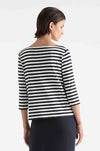 Mela Purdie - Relaxed Boat Neck in Bevel Stripe Knit