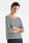 Mela Purdie - Relaxed Boat Neck in Bevel Stripe Knit