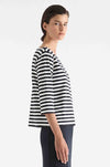 Mela Purdie - Relaxed Boat Neck in Bevel Stripe Knit