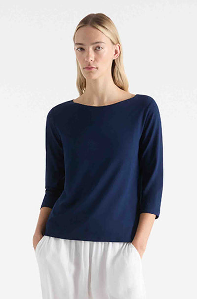 Mela Purdie - Relaxed Boat Neck in Denim