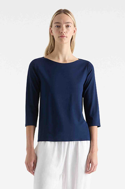 Mela Purdie - Relaxed Boat Neck in Denim
