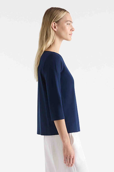 Mela Purdie - Relaxed Boat Neck in Denim