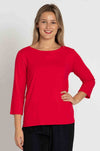Mela Purdie - Relaxed Boat Neck in Geranium