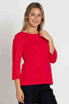 Mela Purdie - Relaxed Boat Neck in Geranium