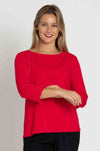 Mela Purdie - Relaxed Boat Neck in Geranium