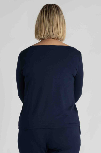 Mela Purdie - Relaxed Boat Neck in Sapphire