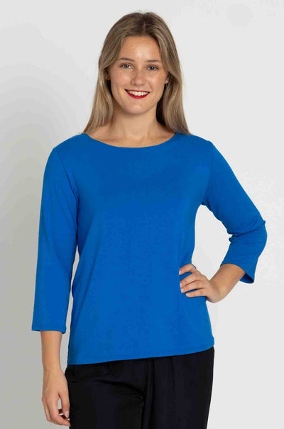 Mela Purdie - Relaxed Boat Neck in Topaz