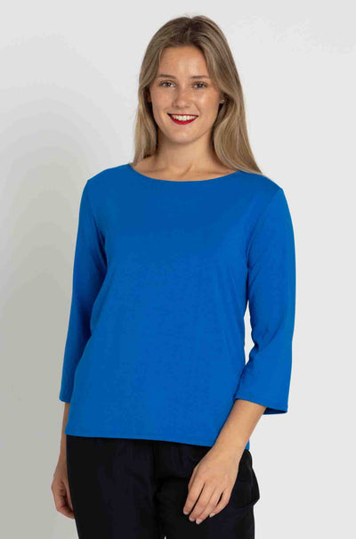 Mela Purdie - Relaxed Boat Neck in Topaz