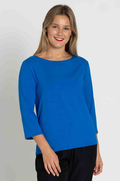 Mela Purdie - Relaxed Boat Neck in Topaz