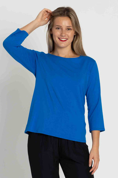 Mela Purdie - Relaxed Boat Neck in Topaz