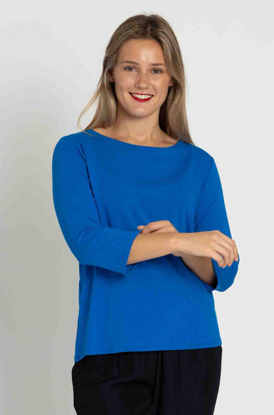 Mela Purdie - Relaxed Boat Neck in Topaz