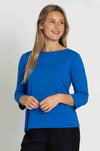Mela Purdie - Relaxed Boat Neck in Topaz