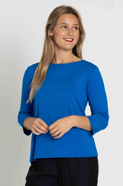 Mela Purdie - Relaxed Boat Neck in Topaz