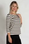 Mela Purdie - Relaxed Boat Neck in Trunk Stripe Knit