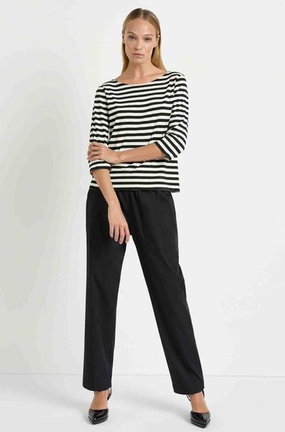 Mela Purdie - Relaxed Boat Neck in Bevel Stripe Knit