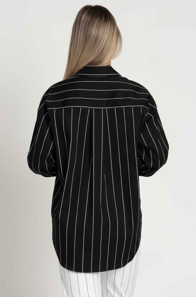 Mela Purdie - Relaxed Mid Shirt in Pin Popilene