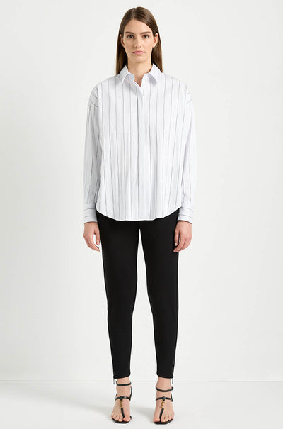 Mela Purdie - Relaxed Mid Shirt in Pin Popilene