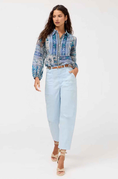 Johnny Was - Relaxed Yoke Shirt in Athene