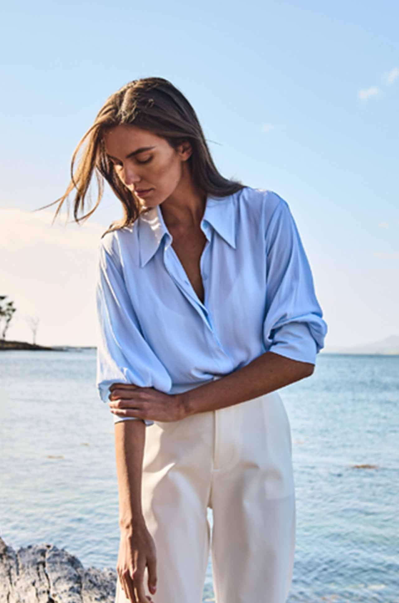 【値下げ】meer. Color stitched blouse Mela Purdie - Resort Blouse - Zambezee