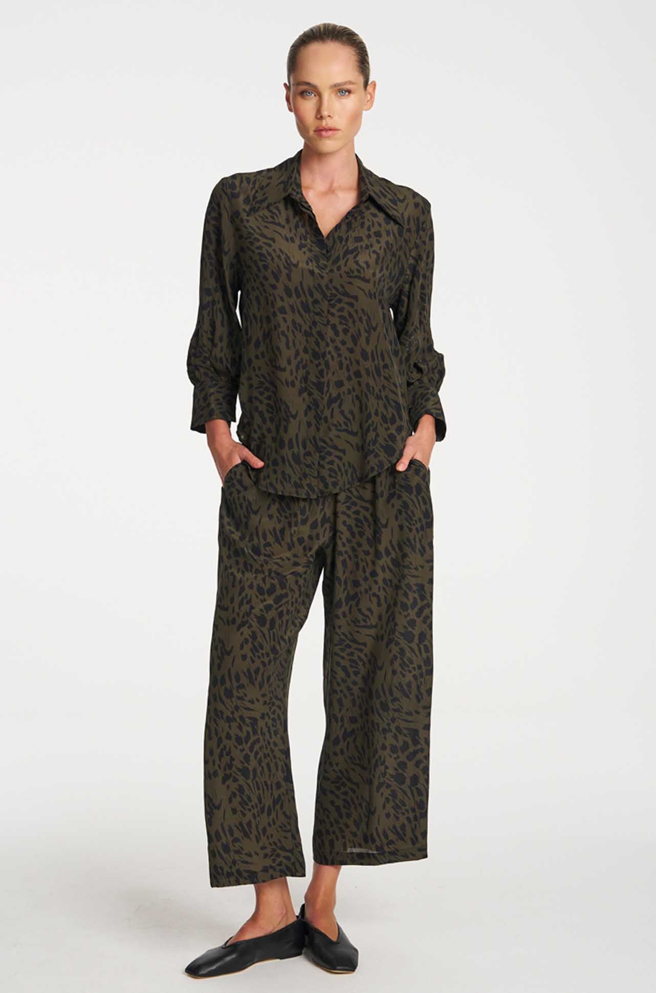 Mela Purdie - Pace Pant in Amazon Print Silk