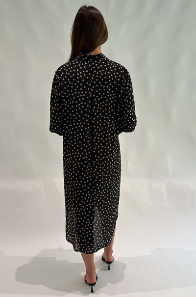 Mela Purdie - Resort Dress in Scattered Spot Silk Print