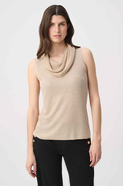 Joseph Ribkoff - Rhinestone Cowl Neck Top